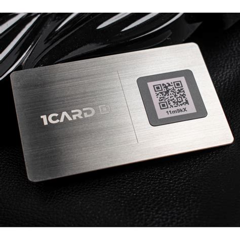 nfc card metal stainless steel|scannable metal business card.